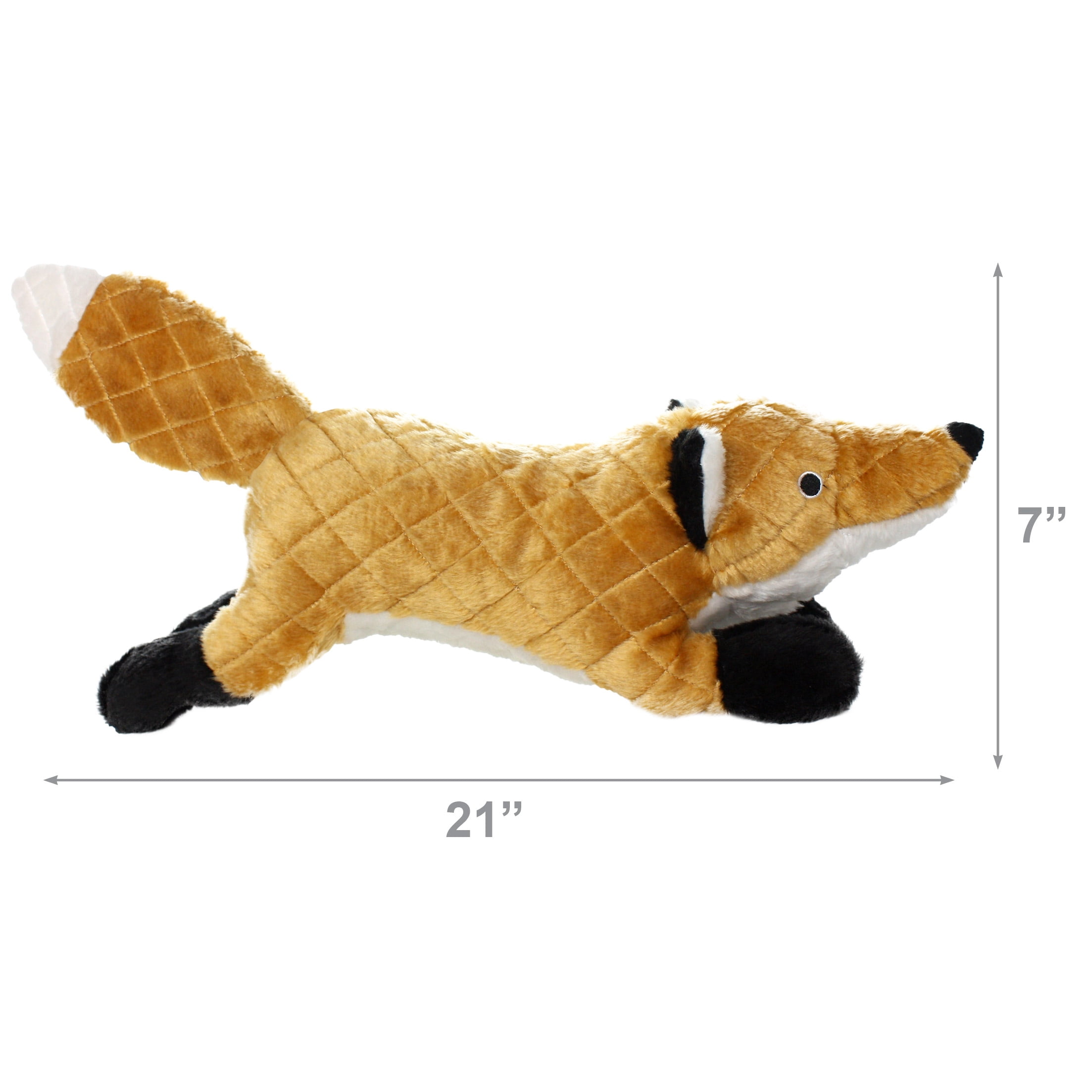 Mighty Massive Nature Fox Durable Plush Squeaky Dog Toy