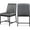 Gray, variant on Meridian Furniture Bryce Quilted Black Vegan Leather Dining Chair (Set of 2)