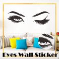 thumbnail image 2 of Autocollant Mural Beauté Citation Autocollant Mode Cils Femmes Autocollant Mural Yeux, 2 of 8