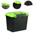 thumbnail image 6 of Miulika Fishing Seat Box, Fishing Tackle Storage Box, Rock Fishing with Rod Holder Portable Water Resistant Seatbox, Lure Fishing Box Green Lid, 6 of 9