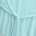thumbnail image 4 of JGGSPWM Chemises pour Femmes Manches Longues Crop Top à Nouer devant, Couleur Unie Doux Respirant Col Rond pour Sport Tenues Athlétiques Bleu m, 4 of 5