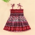 thumbnail image 4 of LYMAYTER Baby Girls Dress Flower Princess Dresses Infant Sleeveless Halter Beach Tutu Sundress Summer Party Casual Holiday Dress, 4 of 10