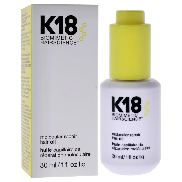 K18, Hair Molecular Repair Hair Oil, 1 oz, Frizz Shine - Walmart.com