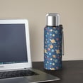 thumbnail image 5 of Design Pattern 20oz Stainless Steel Thermal Bottle with Tea Filter and Cup Lid, Vacuum Insulated Coffee Mug with 316L Inner Liner, Leakproof Travel Thermos for Office, Commute & Outdoor, 5 of 7