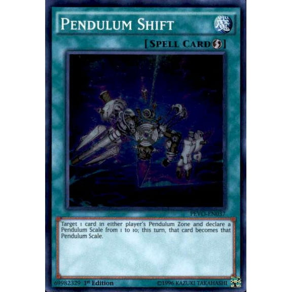 YuGiOh Pendulum Evolution Super Rare Pendulum Shift PEVO-EN037