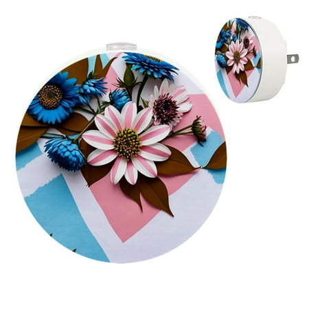 

YZUOUZY Bedside Lamps Small Lamp Small Lamps Set of 2 Colorful Flowers Peony