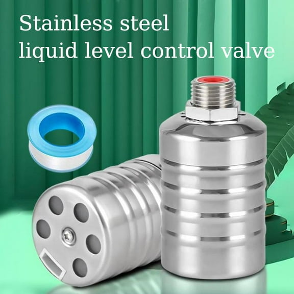 304 Stainless Steel Automatic Water Level Control Float Ball Valve 1/2'' Automatic Closing Micro Float Ball Valve Water Tank Float Ball Valve Fish Pond Water Tower