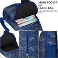 thumbnail image 4 of Crossbody Sling Backpack for Women Men Shark Fish Art Pattern Shoulder Sling Crossbody Casual Chest Bag for Travel Sports Running Hiking, 4 of 6