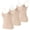 Beige, variant on 3 Pcs Adjustable Straps Camisole Shirts Ladies Built in Detachable Pads Breathable Soft Fabric Sleeveless Tops for Office Daily Walking Relax Time Basic Sleeveless Tops (Dark Blue,M)