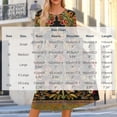 thumbnail image 3 of CHGBMOK Women's Midi Dress Long Sleeve Loose Fit Dresses Casual Crew Neck Print Dresses, 3 of 7