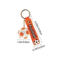 thumbnail image 3 of Soccer Football Keychains, Soccer Gifts Key Ring, Sports Fan Silicone Key Rings for Backpack, Sport Ball Car Keyrings Cute Soccers Ball Keyring, 3 of 6