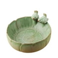 thumbnail image 4 of Bird Bath for Outside On Ground Ceramic Birds Bath Bowl Handmade Ground Bird Feeders and Birdbath for Outdoors for Outdoors Garden Tabletop Balcony and, 4 of 6