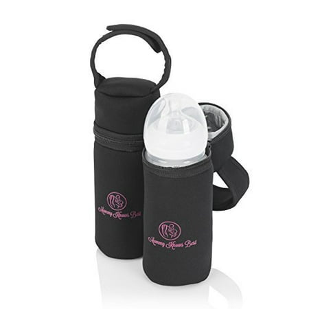 Mommy Knows Best Individual Baby Bottle Cooler Bag (2 Pack) - Insulated Breast Milk Storage Fits up to 8 oz Breastmilk Bottles - Portable Nursing Bottle Travel Holder (Best Way To Travel With Breast Milk)
