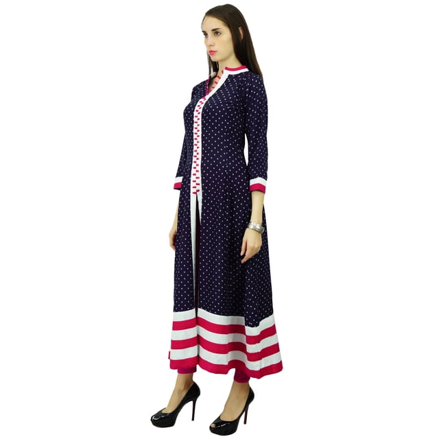 Phagun Kurti Ethnique Haut Designer Anarkali Kurta Tunique Robe en Polyester