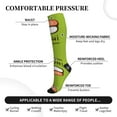 thumbnail image 3 of Lsque Fresh Sushi Pattern Sport Compression Socks for Men & Women 15-20 mmHg Knee High Nurse Pregnant Running Medical and Travel Athletic, 3 of 6