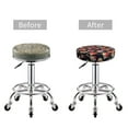 thumbnail image 4 of Goofa Red Rose Flower Printed Stool Covers Round, Waterproof Round Bar Stool Covers Anti-Slip Round Bar Stool Seat Cover with Elastic Bands Durable -12 inch, 4 of 7