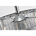 thumbnail image 5 of Gavin Chrome 19-Inch 4-Light Metal & Crystal Drum Shade Fandelier, 5 of 12