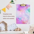thumbnail image 6 of FMSHPON Marble Galaxy Tie Dye Printing Clipboard Hardboard Wood Nursing Clip Board and Pull for Standard A4 Letter 13x9 inches, 6 of 7