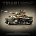 thumbnail image 4 of Panzerkampfwagen militar de la Segunda Guerra Mundial, VI Ausf. E Tiger-Juego de bloques de construcción para niños, juguete de ladrillos para armar tanque, vehículo de combate, soldado, 4 of 4