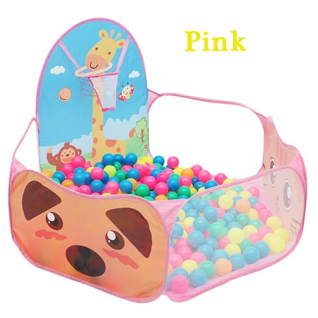Play Games For Girls Kids Play Tent, Pop-up Play Tent Foldable Ball Pit Tent Children Game Ocean Ball Basketball Tent Play House for Girls, Boys, Toddlers, Babies, kids Indoor/Outdoor Play ()
