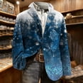 thumbnail image 6 of KeShDi Mens Winter Coats Men's Corduroy Print Ceremonial Dress Pocket Button Party Coat Blue XL, 6 of 8