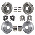 thumbnail image 1 of Transit Auto Front Rear Bearing Disc Brake Rotor and Semi-Metallic Pad Kit (10Pc) for Car 2001-2006 Hyundai Santa Fe 4WD with 276mm Diameter - Left Right Side (Driver Passenger) KBB-106494, 1 of 11