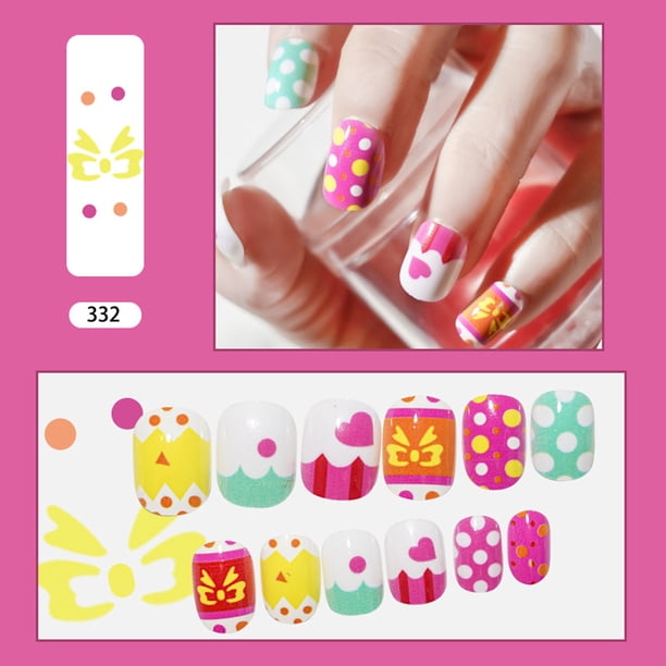 Uñas postizas, uñas postizas, regalos para mujeres, mejoras para uñas infantiles, parches para uñas infantiles, parches para uñas postizas, parches adhesivos para uñas, parche para uñas.