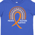 thumbnail image 4 of Inktastic Multiple Sclerosis Awareness Orange Ribbon Rainbow Boys or Girls Toddler T-Shirt, 4 of 5