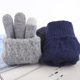 thumbnail image 4 of Guantes de punto para hombre, extra grandes, forrados con vellón, de lana gruesa, para otoño e invierno, cálidos, para conducir y con pantalla táctil, 4 of 5