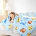 thumbnail image 4 of Manfei Modern Chic Bowtie 7pcs Queen Bedding,Softball Ball Sport Bedding Comforter Set Queen,Polkadot Reversible, 4 of 7