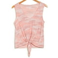 thumbnail image 3 of Lucky Brand Women's Ultra Soft Cotton Blend Camo Print Tie Front Tank Top, 3 of 3