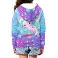 thumbnail image 3 of DISNIMO Axolotl Hoodie for Girls Rainbow Hoodie Kids Galaxy Hoodie for Girls 6-7 Hoodies Sweatshirt Boys Hooded Sweatshirts Zip Hoodie Girls Jacket Hoodie Kids Long Sleeve Hoodies Cloth Children, 3 of 7