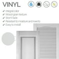 thumbnail image 3 of Builders Edge 010140055030 15 x 55 in. Paintable Vinyl Louvered Shutter- Pack of 2, 3 of 9