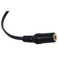 thumbnail image 4 of Adaptador divisor de audio estéreo de 3,5 mm hembra a 2 conectores hembra chapados en oro (15 cm), color negro, 4 of 4
