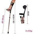 thumbnail image 2 of Muletas plegables para adultos con brazo de codo, impulso del manguito del brazo ajustable en altura, portátil, 2 of 5