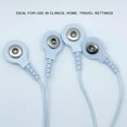 thumbnail image 3 of 4 Pcs Electrode Lead Wire Adapters, Convert 2mm Pin to 3.5mm Snap - Compatible with TENS, EMS, IF Units, 3 of 5