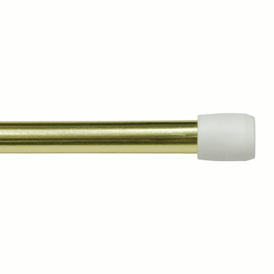 Mainstays Spring Tension Window Curtain Rod, 28" 48" Length, Brass