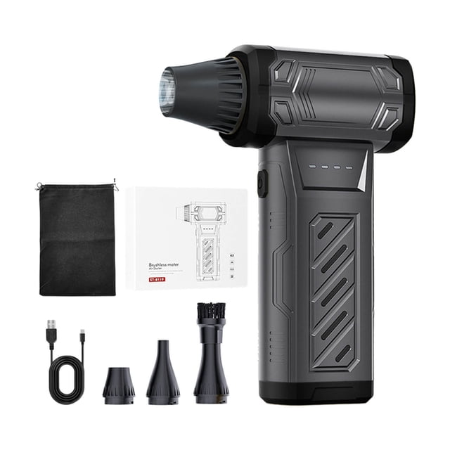 Rechargeable Portable High Power Blower Fan 3 Speeds & 3 Air Handheld Fan For Blowing Removal & Scene Use
