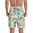 thumbnail image 3 of Kdxio Summer Leopard Print Mens Sleep Shorts Bottoms Soft Comfy Pajama Wear Pants with Drawstring Pockets, 3 of 7