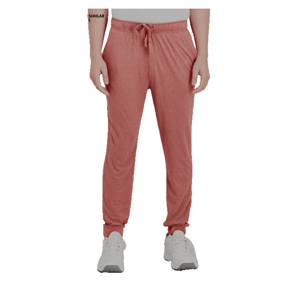 Cubavera Men's Pull On Drawstring Jogger Pant, Earth Red, XXL