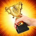 thumbnail image 2 of LEEYNEER Trophy Golden Plastic 1Pack 7.1In Height, 2 of 5
