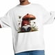 thumbnail image 4 of Camisetas informales de manga corta con estampado de gnomo rojo para hombre, 4 of 8