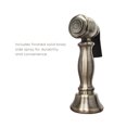 thumbnail image 4 of Whitehaus Vintage III Plus Bridge Faucet with Long Gooseneck Swivel Spout, Cross Handles and Solid Brass Side Spray, 4 of 4
