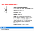 thumbnail image 2 of Rear Left Window Regulator - Compatible with 2009 - 2011 BMW 335d, 2 of 2