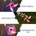 thumbnail image 3 of 2Pc Solar Garden Pathway Lights Outdoor, Solar Stake Light Waterproof IP65 Windmill Lamp Decorative for Garden Lawn Courtyard ( 4 Colors ), 3 of 6