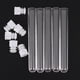 thumbnail image 3 of 100pcs Clear Plastic Test Tube With Cap 12x100mm U- Bottom Long Transparent Test Tube Lab Supplies, 3 of 5