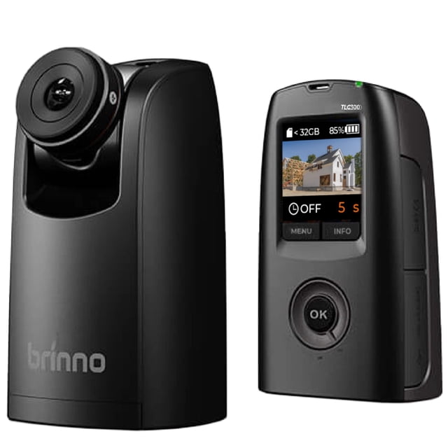 Cámara Brinno Timelapse TLC300, cámara Timelapse 2023, construcción exterior y uso interior, HDR profesional FHD1080P con visualización LCD, duración prolongada de la batería