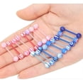 thumbnail image 4 of 110Pcs Tongue Rings Wholesale 14g Tongue Ring Barbells Assorted Colors for Women Man, 4 of 5