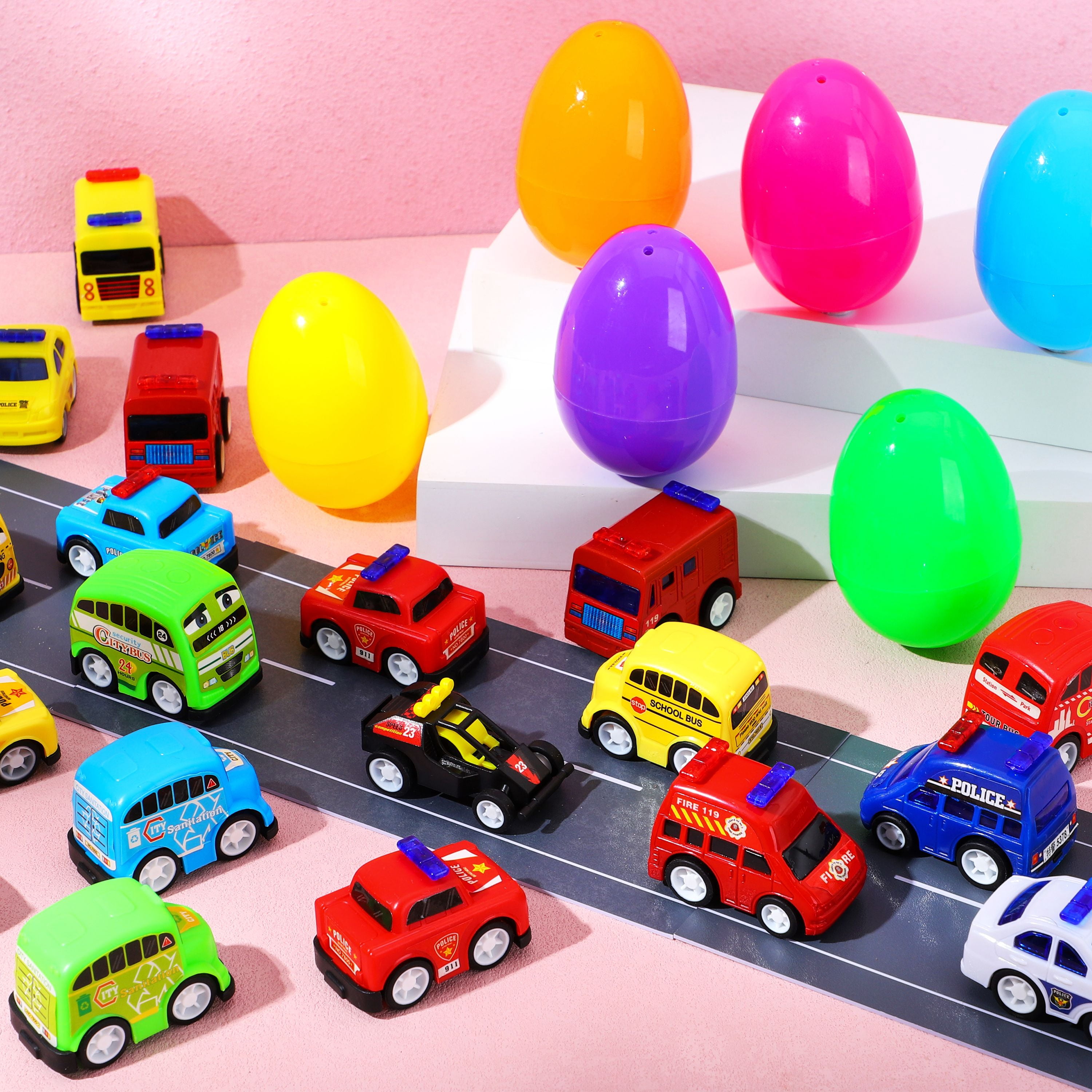 JOYFY 24 Packs Easter Eggs with Toys,Easter Eggs with Toys Fillers for Toddlers,Easter Egg Hunt Easter Basket Stuffers for Kids