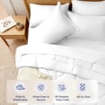 thumbnail image 3 of WISHEAD 7 Piece Queen Comforter Set Bed in a Bag, Ultra Soft Bedding Sets with Sheets & Pillowcases, All Season Quilted Luxury Bedding, White, 3 of 9